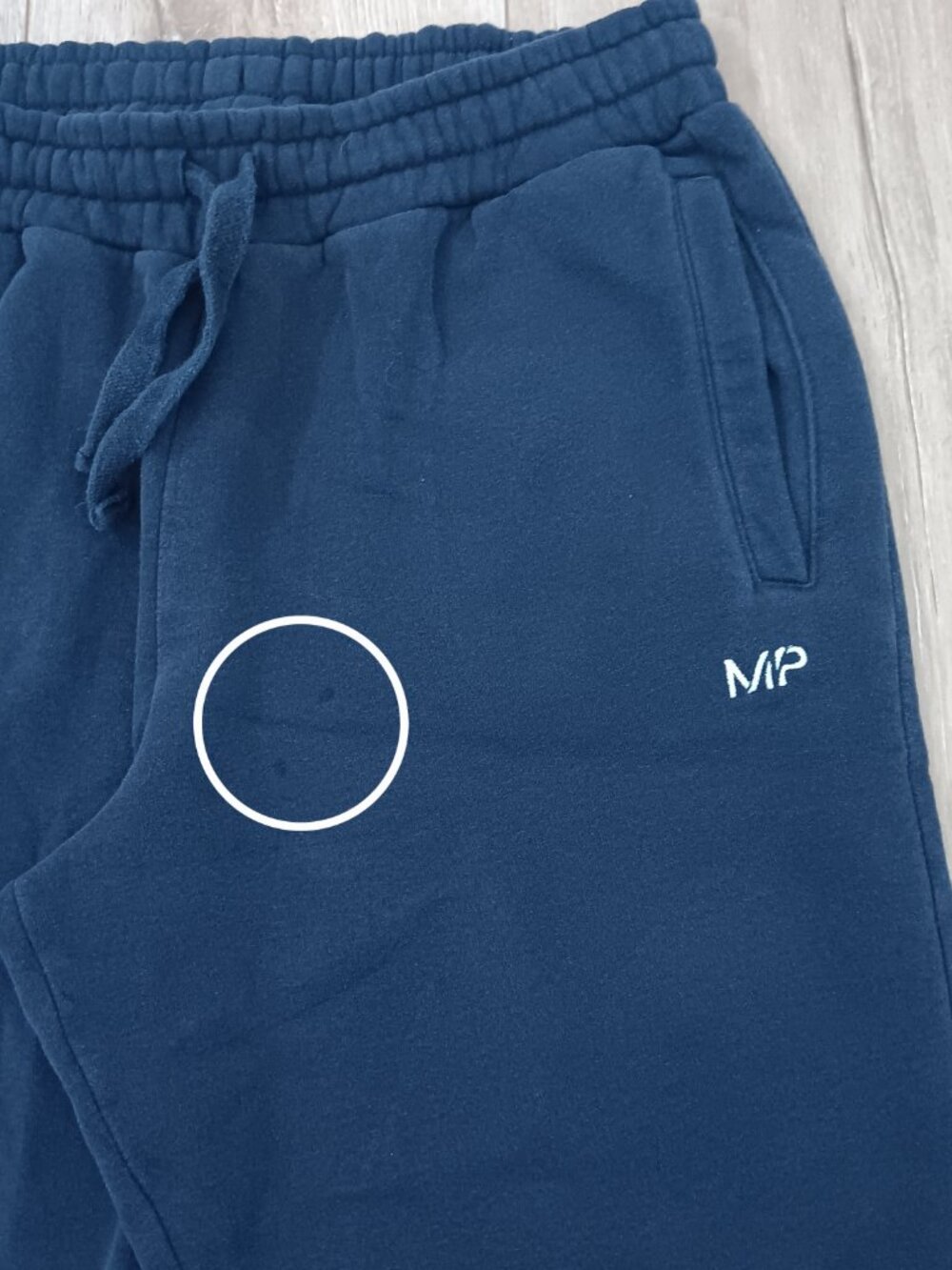 MP Myprotein Men's Joggers Sweatpants Navy Blue Size M Cotton Blend Athletic - Picture 5 of 7